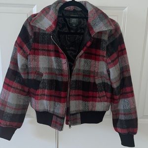 Plaid jacket | shorter crop style